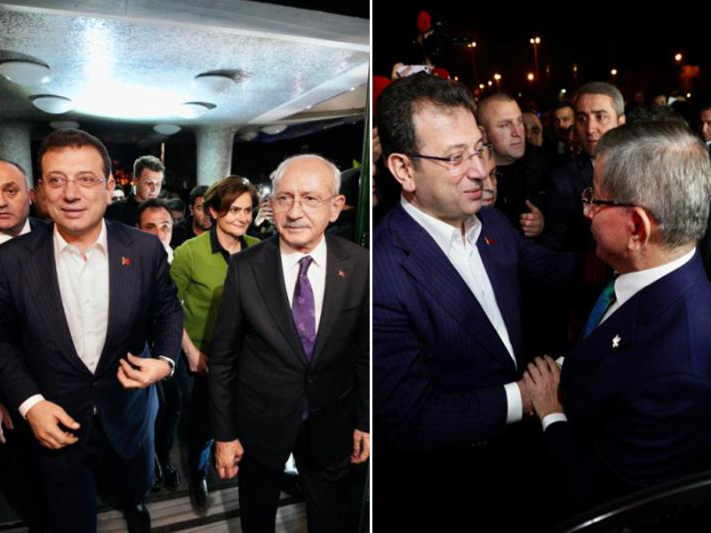 KILIÇDAROĞLU VE DAVUTOĞLU’NDAN İMAMOĞLU’NA DESTEK 
