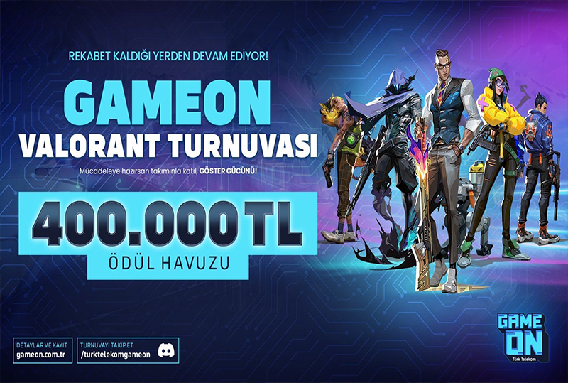 GAMEON VALORANT Turnuvası başlıyor